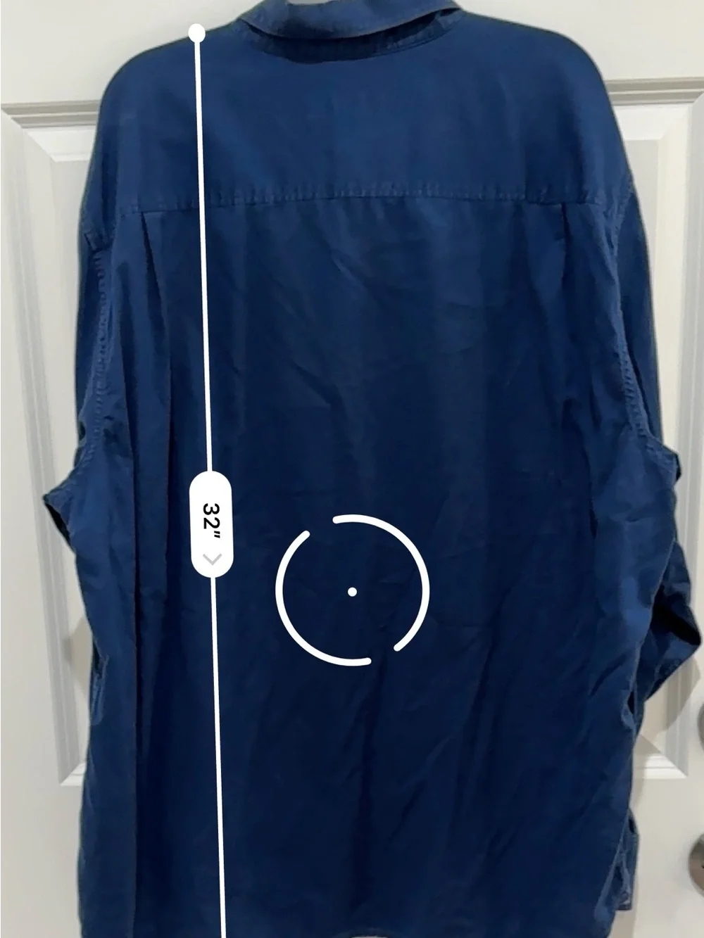 Tommy Bahama Men's Blue Long-Sleeve Button-Down Shirt Size XL/TG